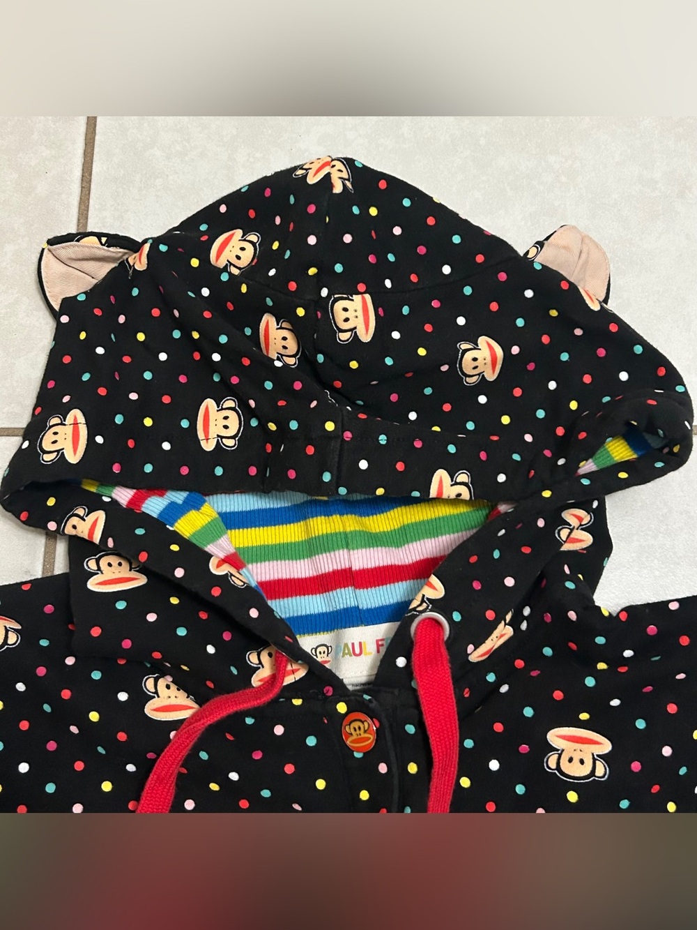 Y2K Paul Frank short-sleeved hoodie - Picture 5 of 6